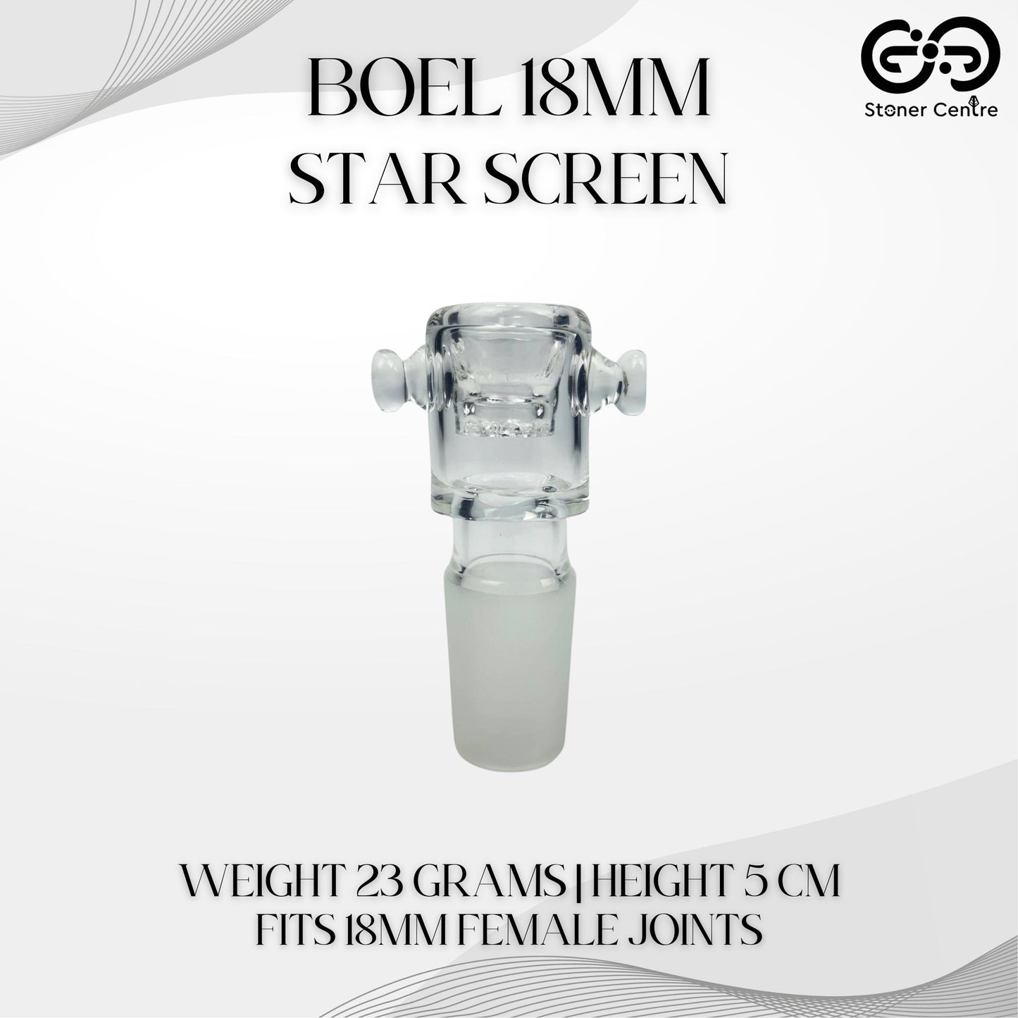 GLASS BOWL | STAR SCREEN BOWL 18MM