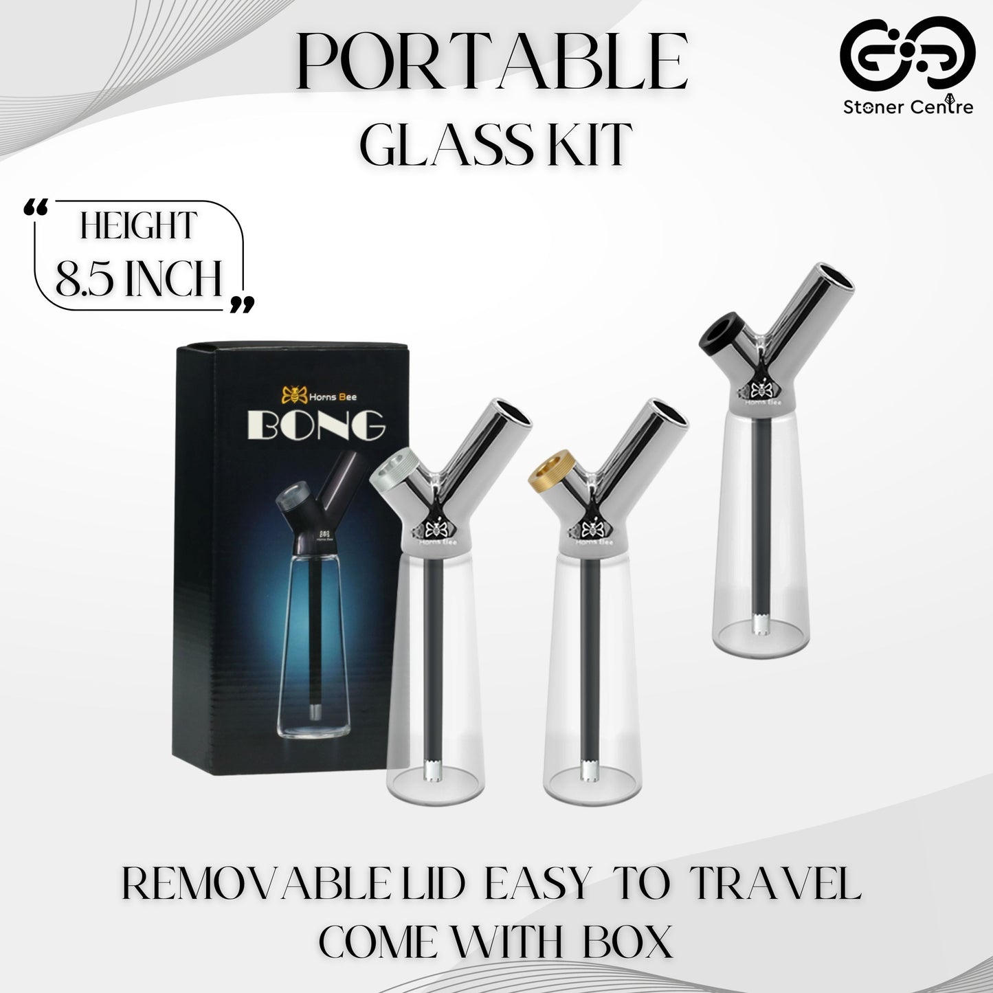 Glass Bong | PORTABLE WATER BOTTLE AND STRAW KITS 8.5 INCH