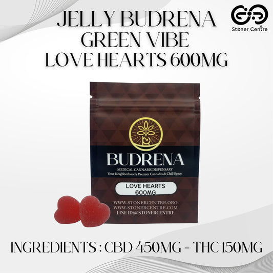 JELLY BUDRENA GREEN VIBE | LOVE HEARTS 600MG