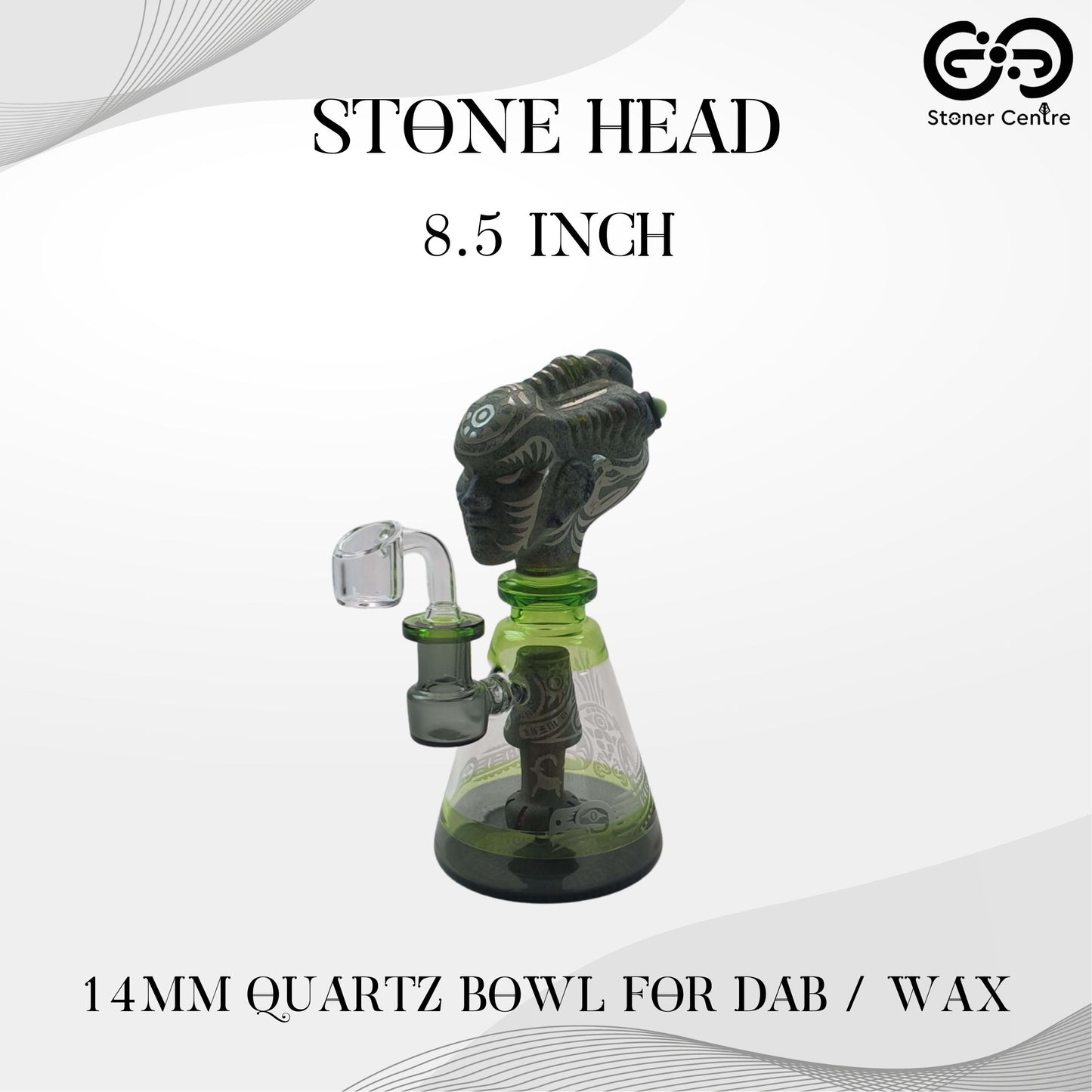 Glass Bong | STONE - HEAD 8.5 INCH