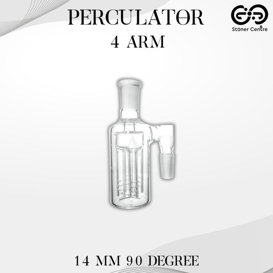 PERCULATOR | 4 ARM PERCULATOR 14 MM 90 DEGREE