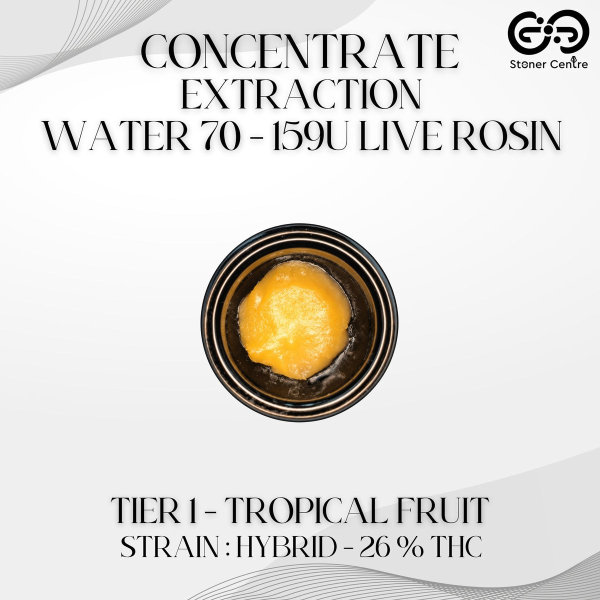CONCENTRATE - EXTRACTION WATER 70 - 159U LIVE ROSIN | TIER 1 - TROPICAL FRUIT