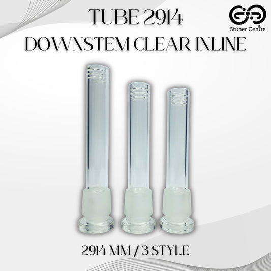 GLASS TUBE | TUBE DOWNSTEM CLEAR INLINE 2914MM
