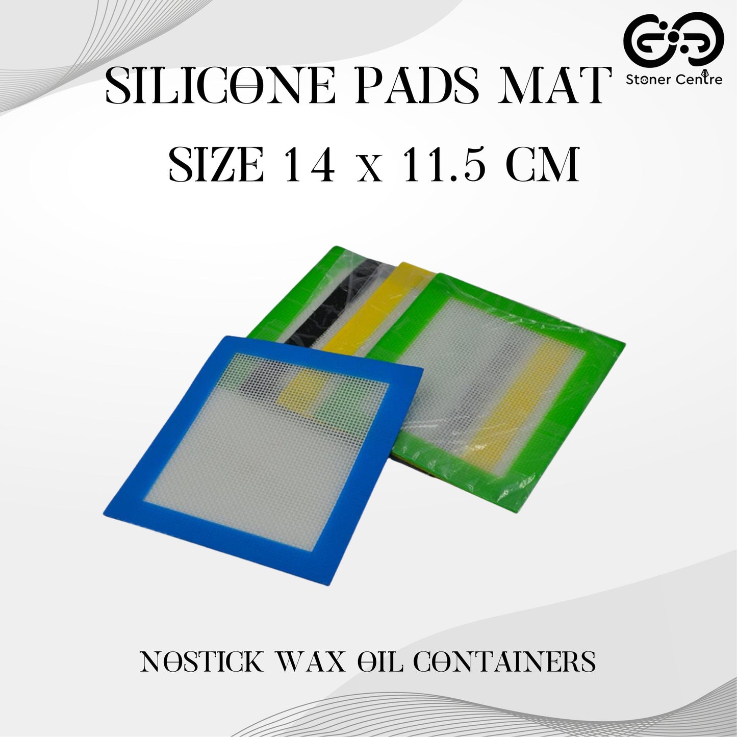 SILICONE PADS MAT NONSTICK WAX OIL CONTAINERS 14 x 11.5 CM