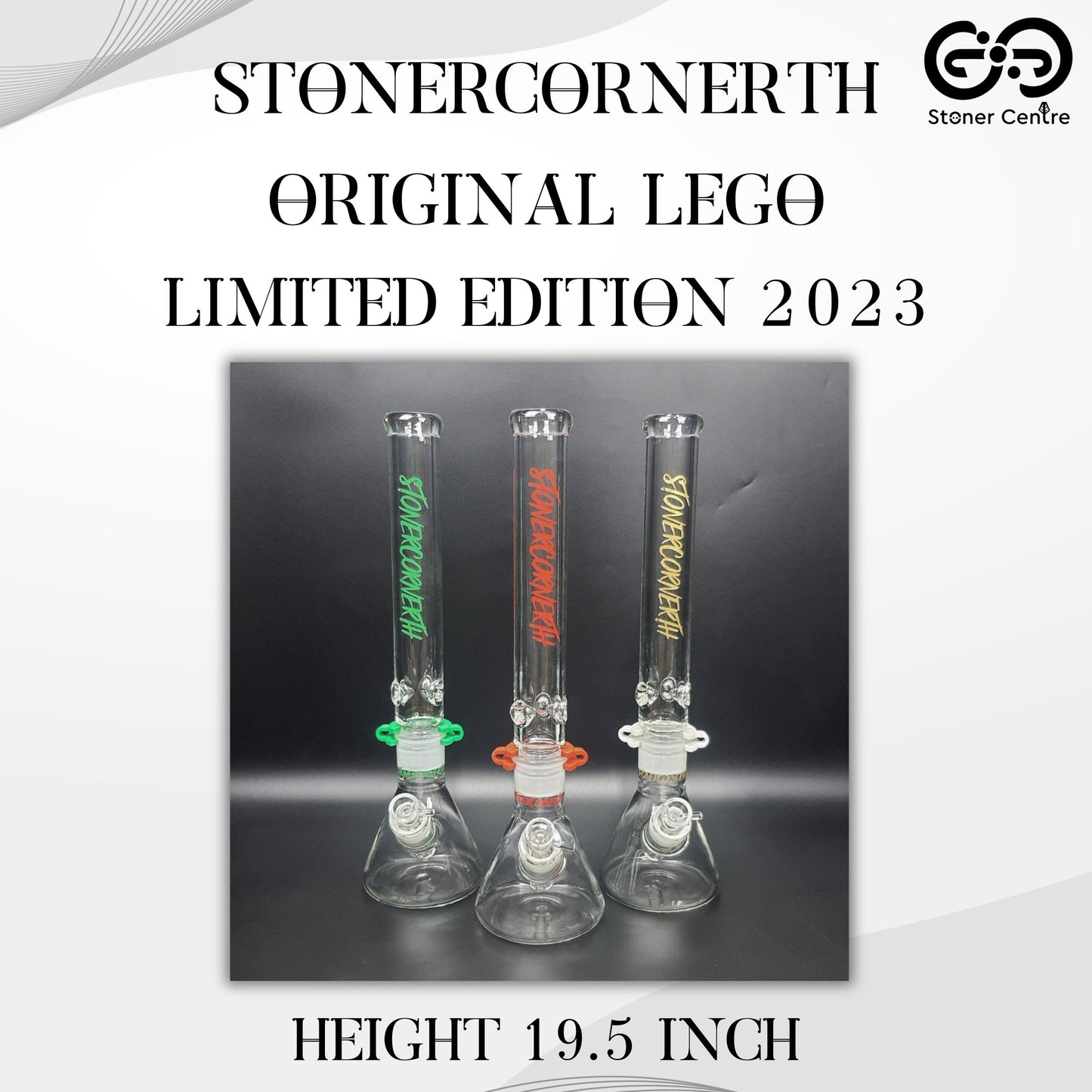 Glass Bong | STONERCORNERTH ORIGINAL LEGO - LIMITED EDITION 2023 19.5 INCH
