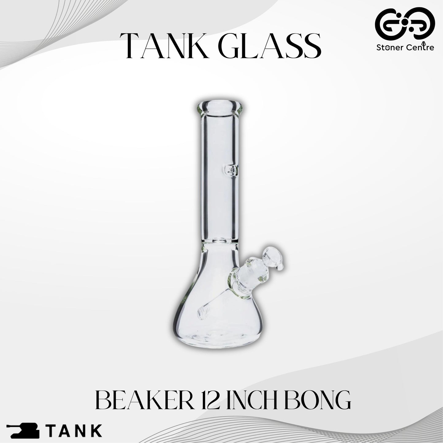 TANK GLASS | BONG ORIGINAL BEAKER 12 INCH 9MM THICK
