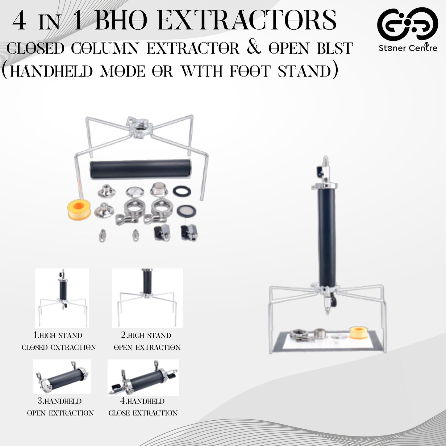 EXTRACTION TOOLS | 4 IN 1 90G TUBE BHO EXTRACTOR