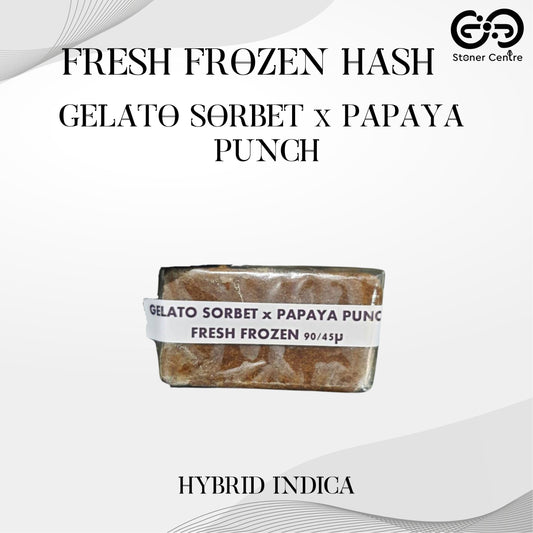 FRESH FROZEN HASH | GELATO SORBET x PAPAYA PUNCH