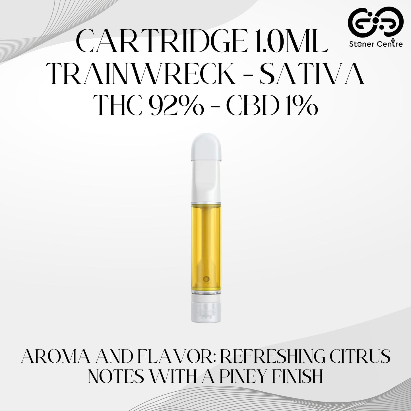 Cartridge 1.0ML | TRAINWRECK : SATIVA (เฉพาะหัวคาร์ทไม่รวมแบต)