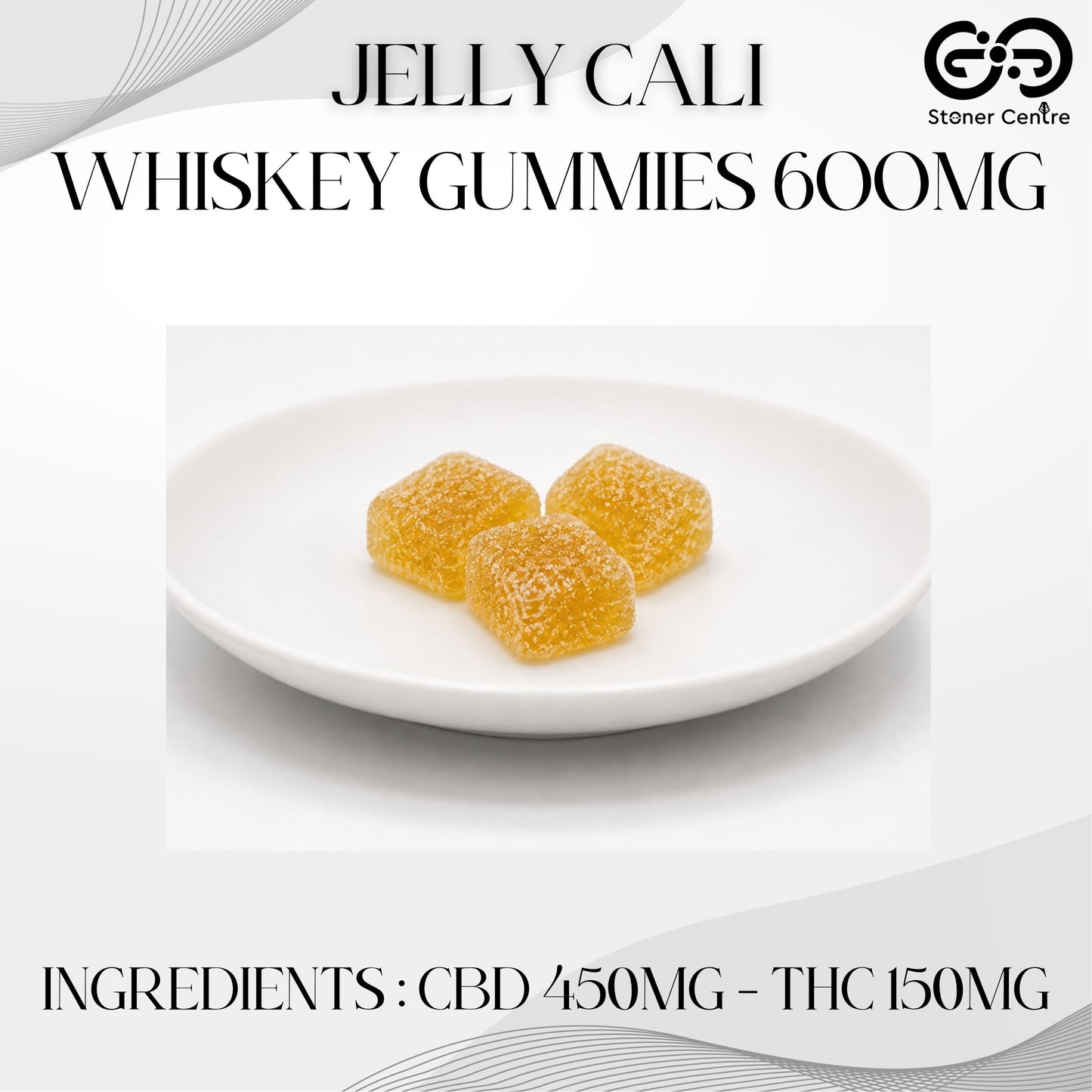 EDIBLES | JELLY CALI - WHISKEY GUMMIES 600MG