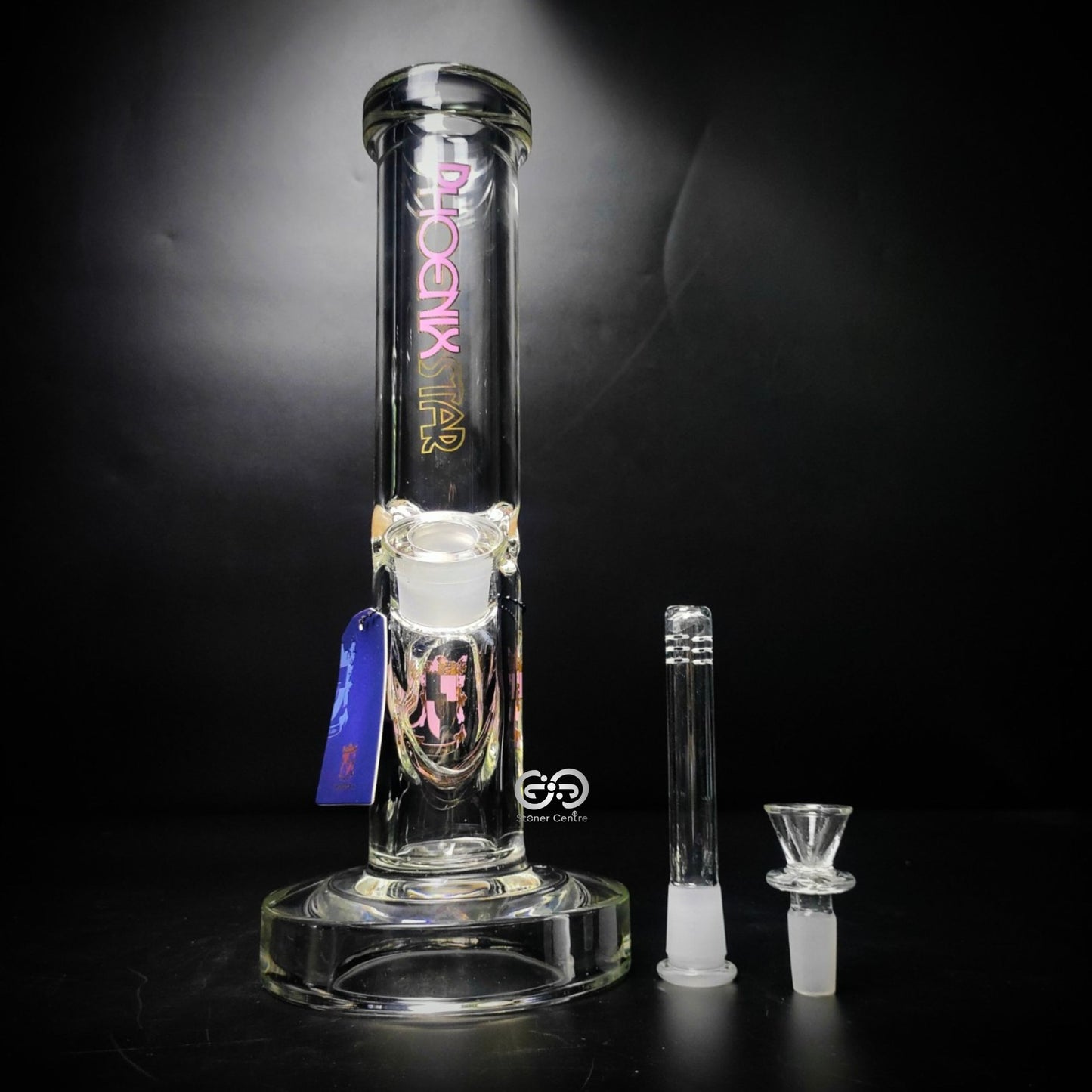 Glass Bong | PHOENIX STAIGHT 12 INCHES 9MM BASE THICK THICKEN JOINT AND EXTRA HEAVY BASE