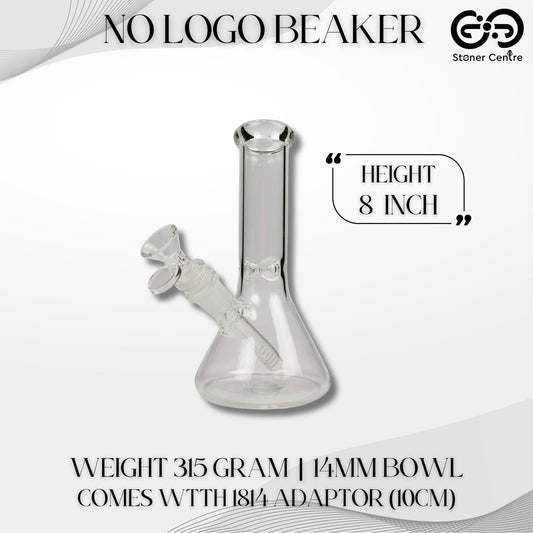 GLASS BONG | NO LOGO BEAKER NOLOGO  8 INCH