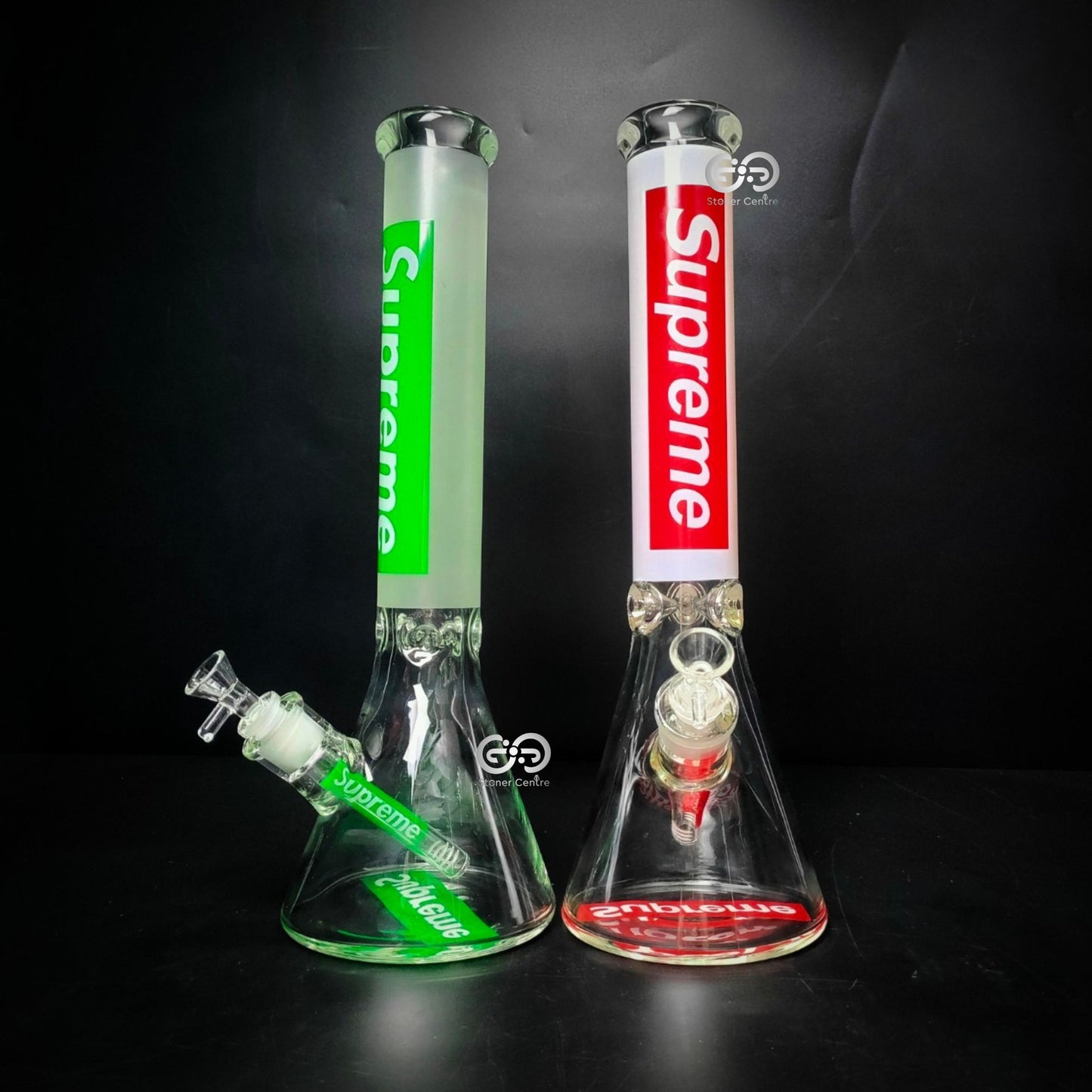 Glass Bong | SUPREME BEAKER BODY AND BASE SCREENED 16 INCH