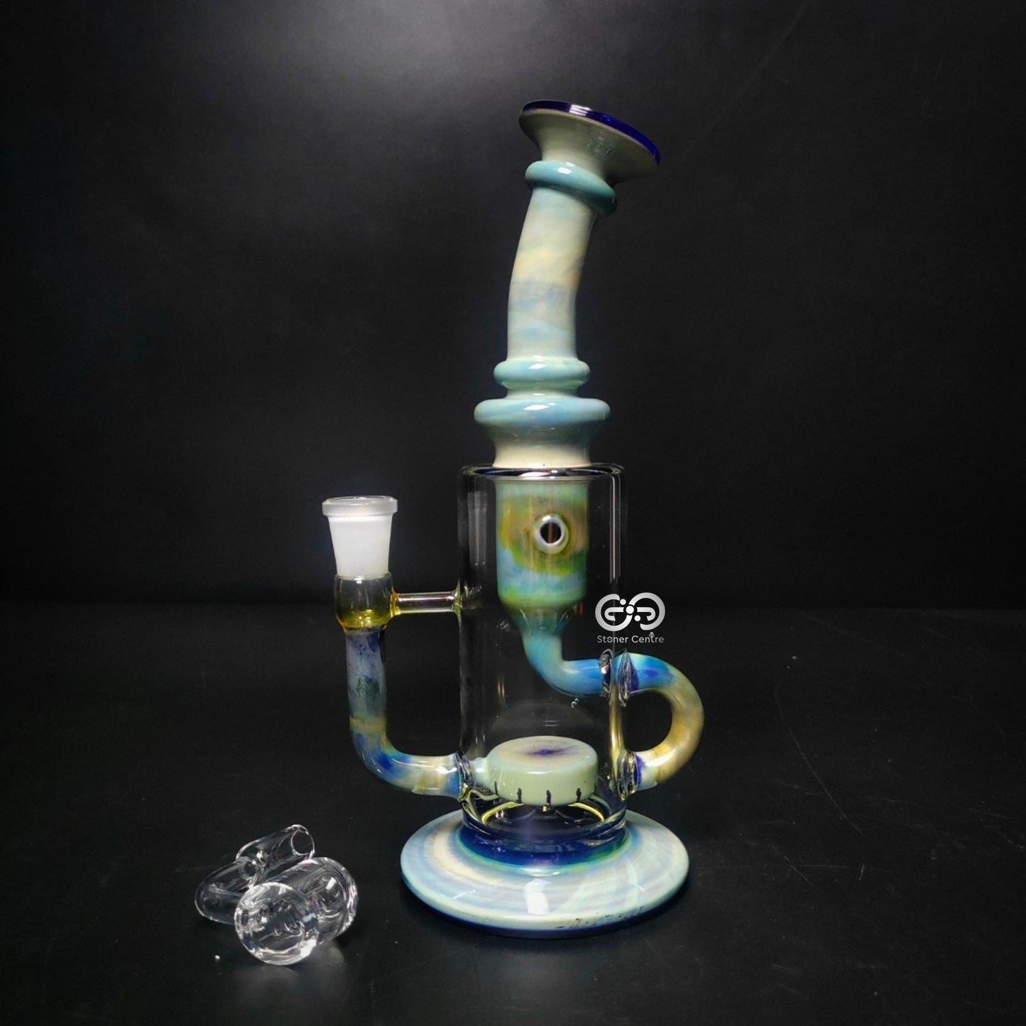 Glass Bong | OG18 KLEIN RECYCLER WITH HONEY COMB JET PERC 8.8 INCH