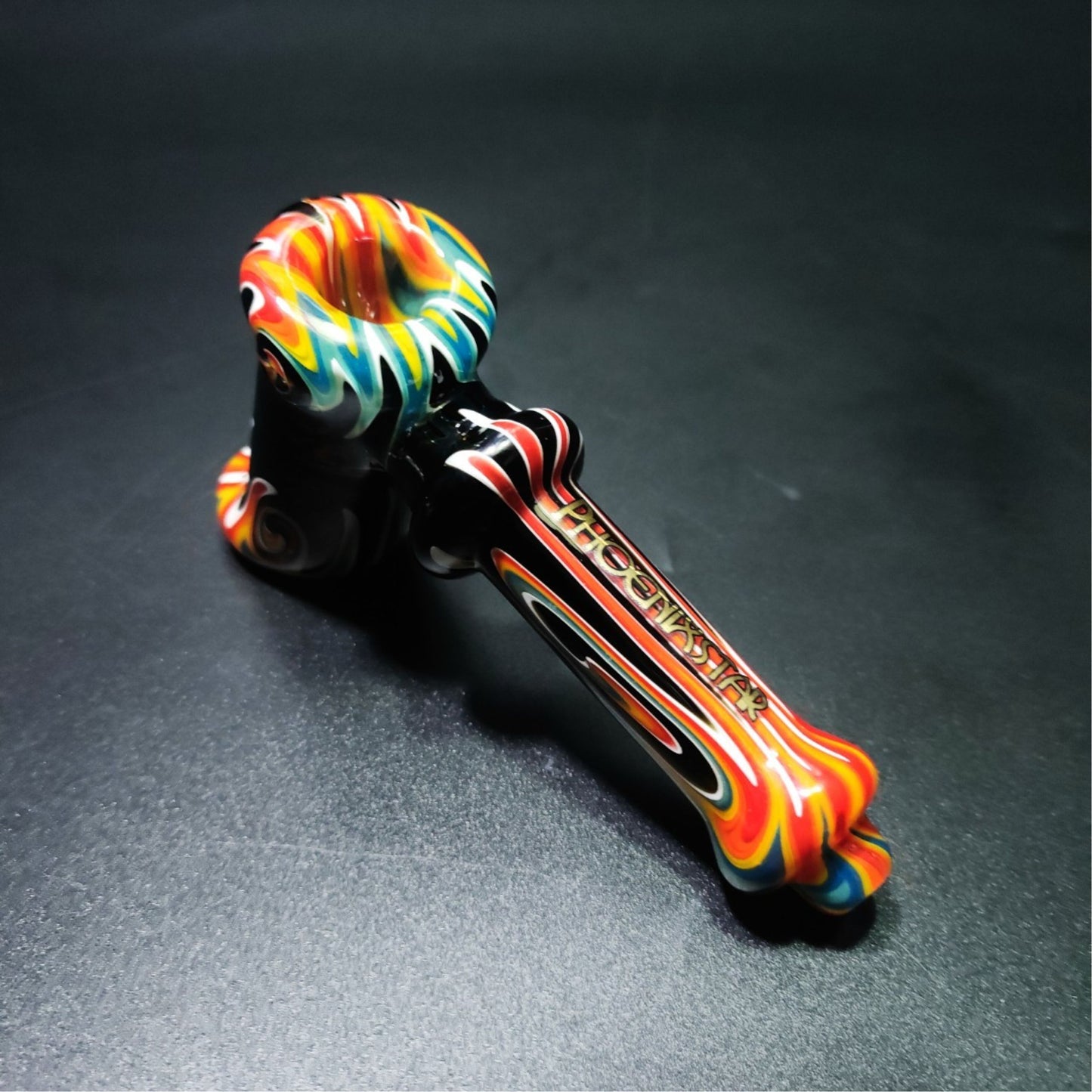 Glass Bong | Dazed Haze Bubbler 5.2" Length with America North Star Glass Rod