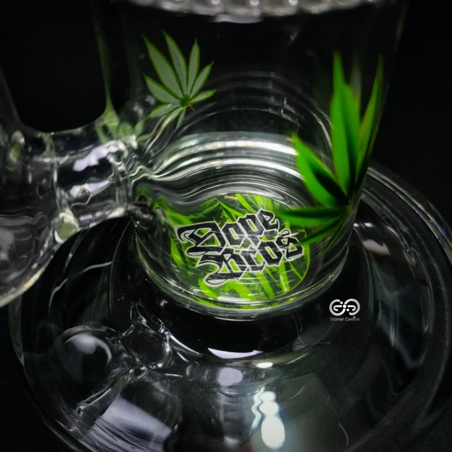 Glass Bong | AMSTERDAM DOPE BRO STRAIGHT WITH HONEYCOMB PERCOLATOR 16 INCH