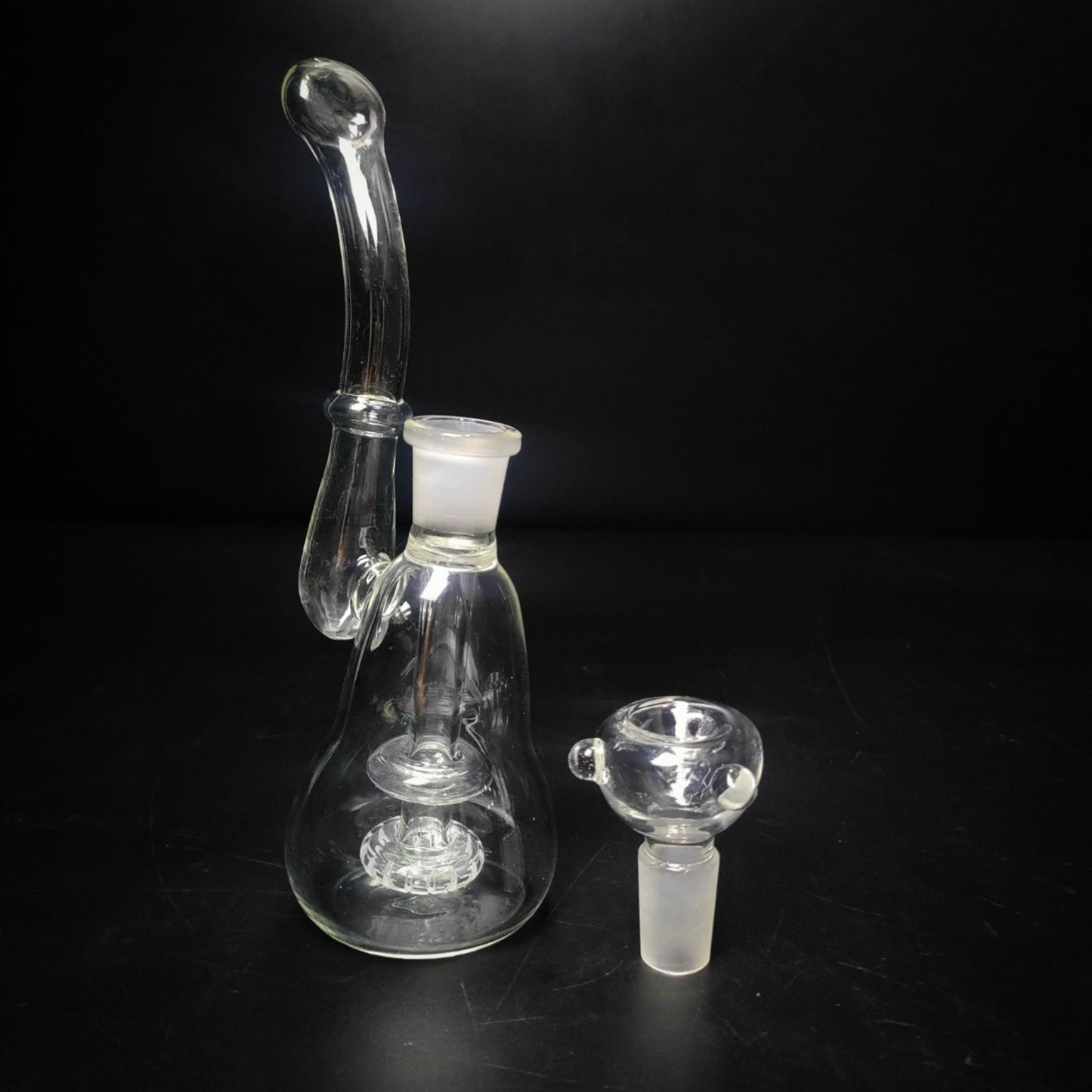 Glass Bong | OPEN END 18 MM GLASS BUBBLER 8.5 INCH