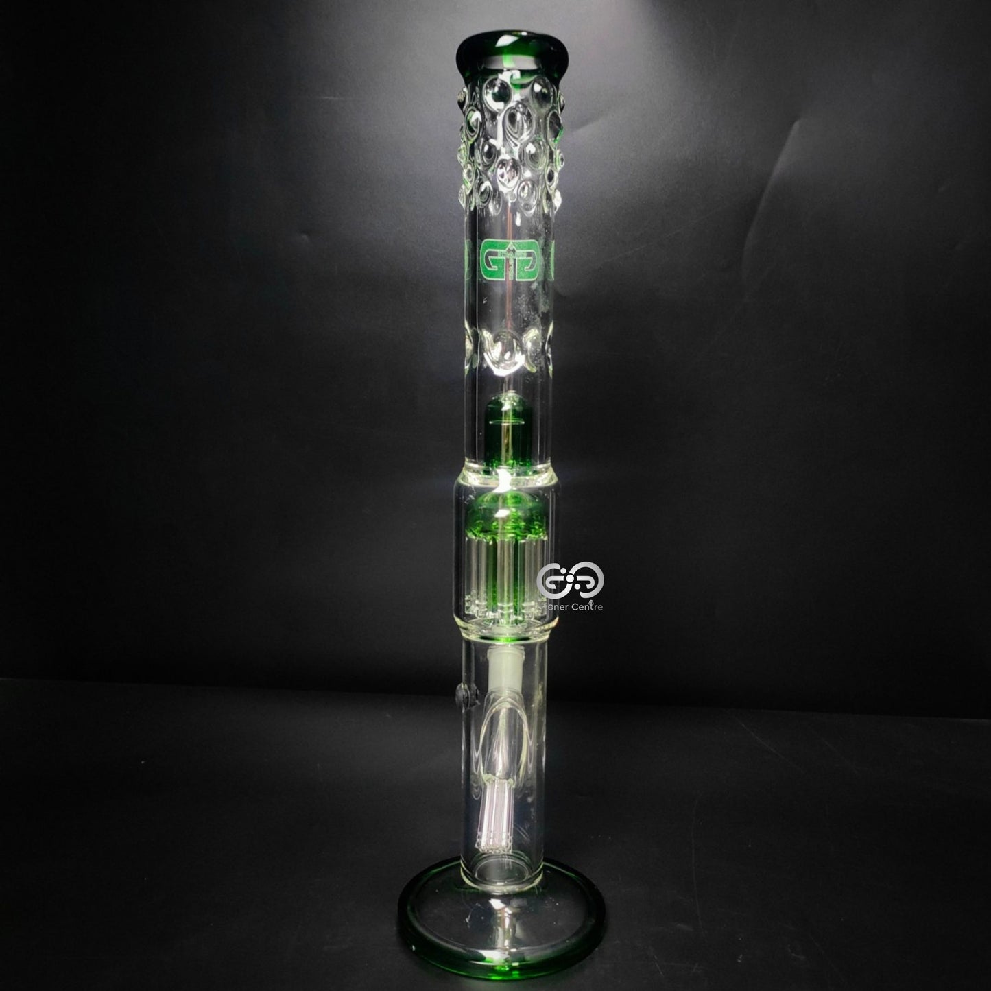 Glass Bong | GRACE GREEN STRAIGHT WITH 11 - ARM & DOME PERCOLATOR 20 INCH