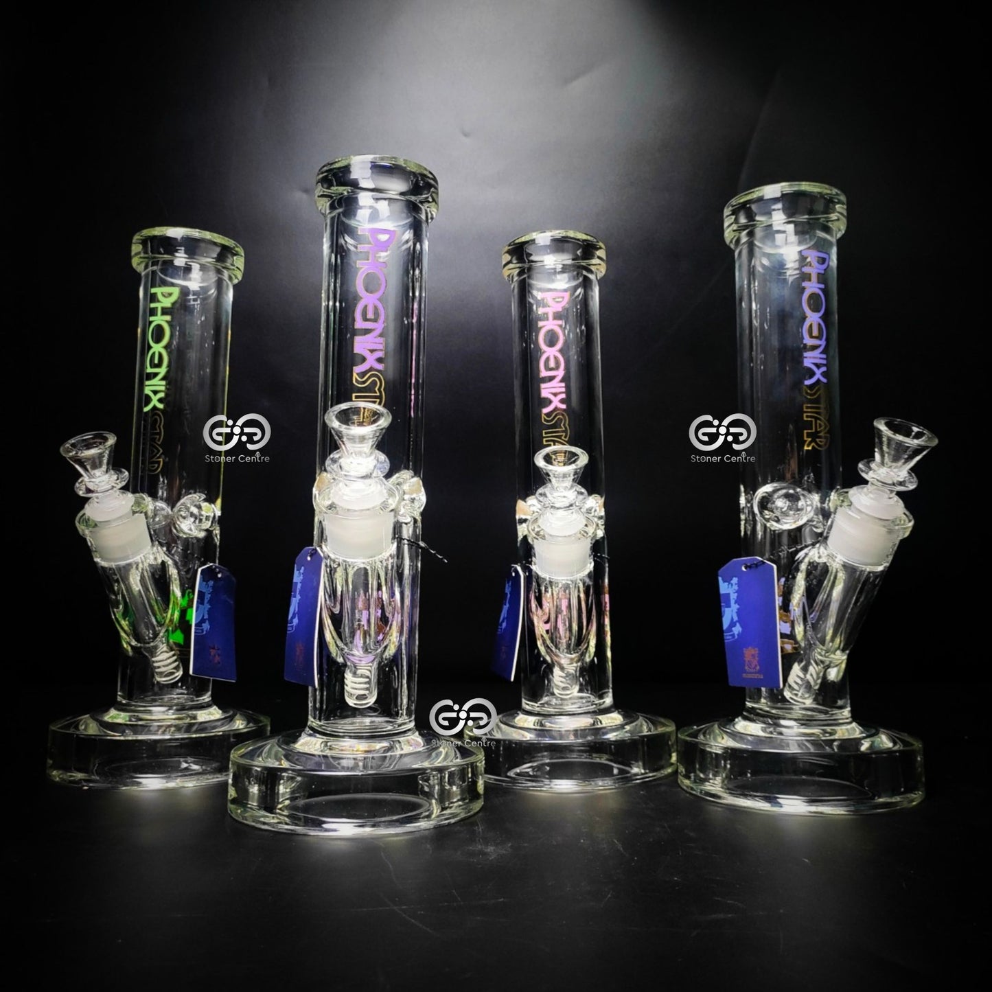 Glass Bong | PHOENIX STAIGHT 12 INCHES 9MM BASE THICK THICKEN JOINT AND EXTRA HEAVY BASE