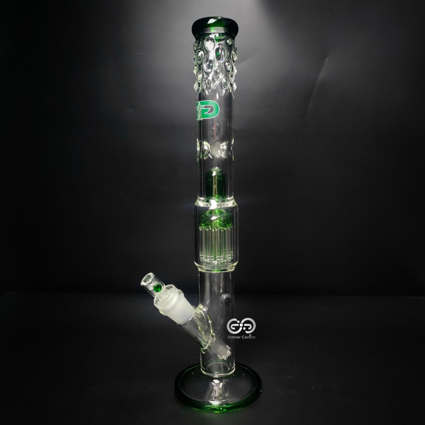 Glass Bong | GRACE GREEN STRAIGHT WITH 11 - ARM & DOME PERCOLATOR 20 INCH