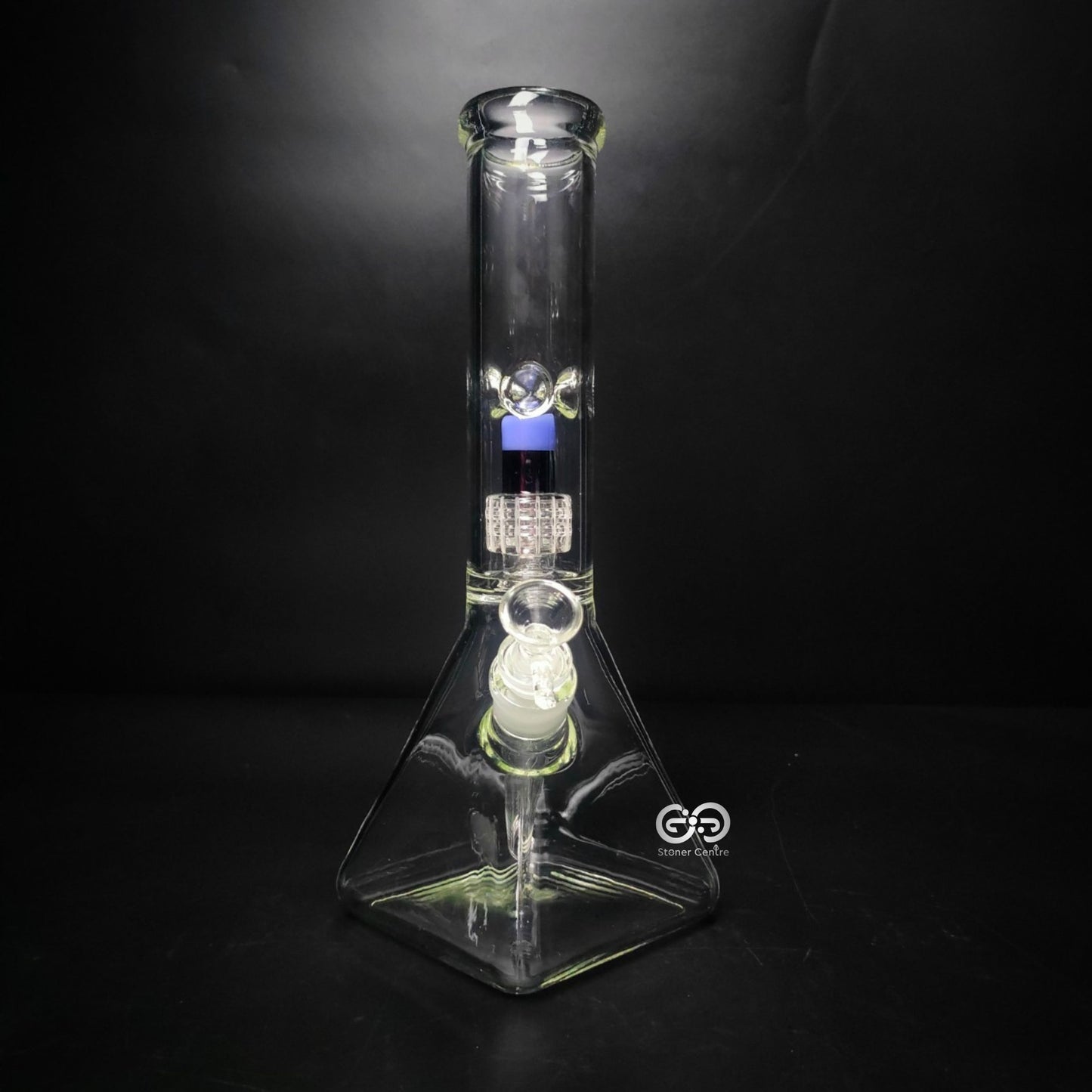 Glass Bong | WP247 SQUARE BASE WITH MATRIX PERC 12 INCH