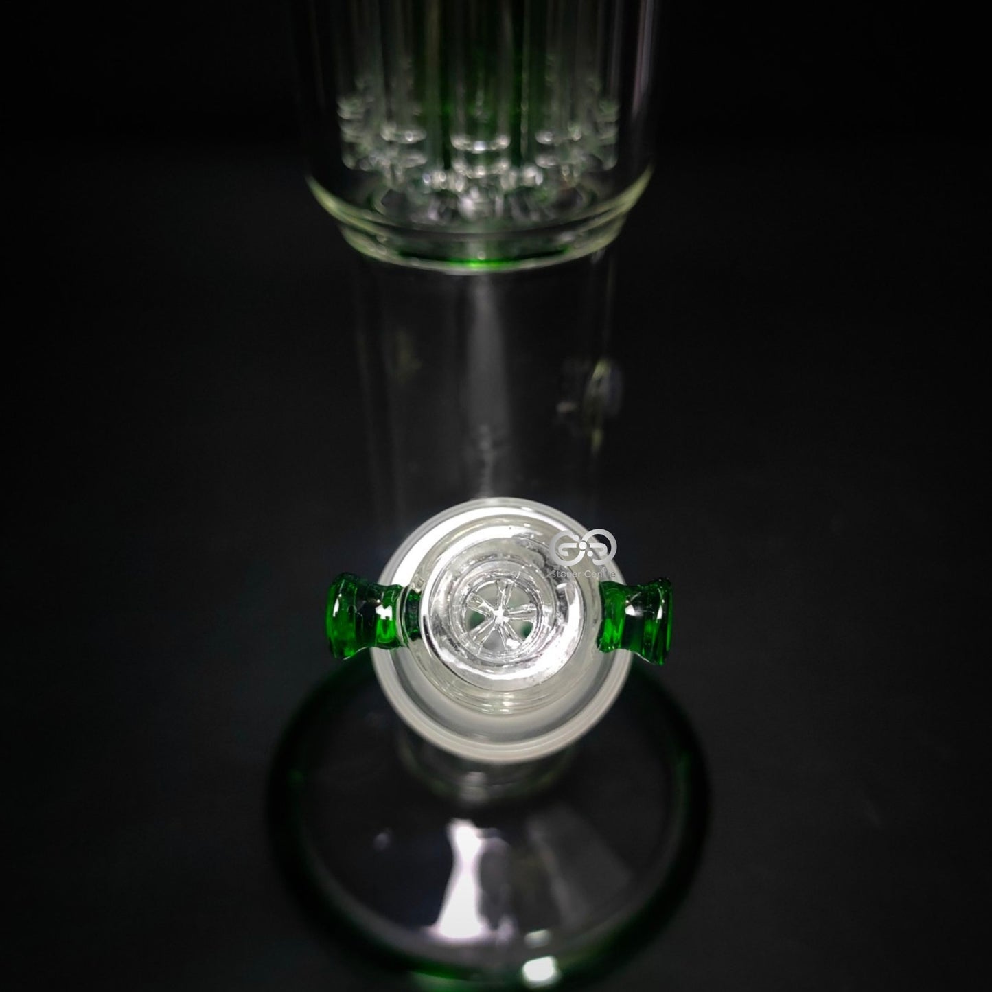 Glass Bong | GRACE GREEN STRAIGHT WITH 11 - ARM & DOME PERCOLATOR 20 INCH
