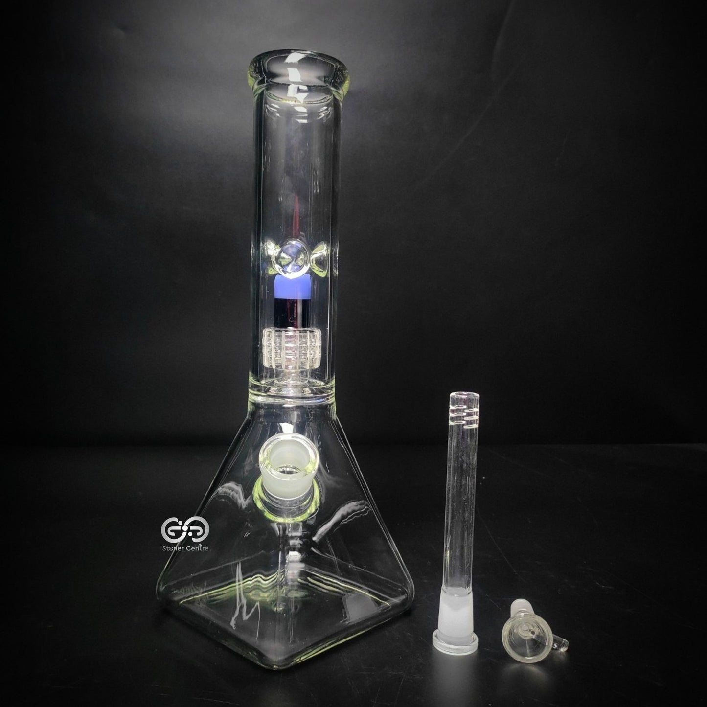Glass Bong | WP247 SQUARE BASE WITH MATRIX PERC 12 INCH