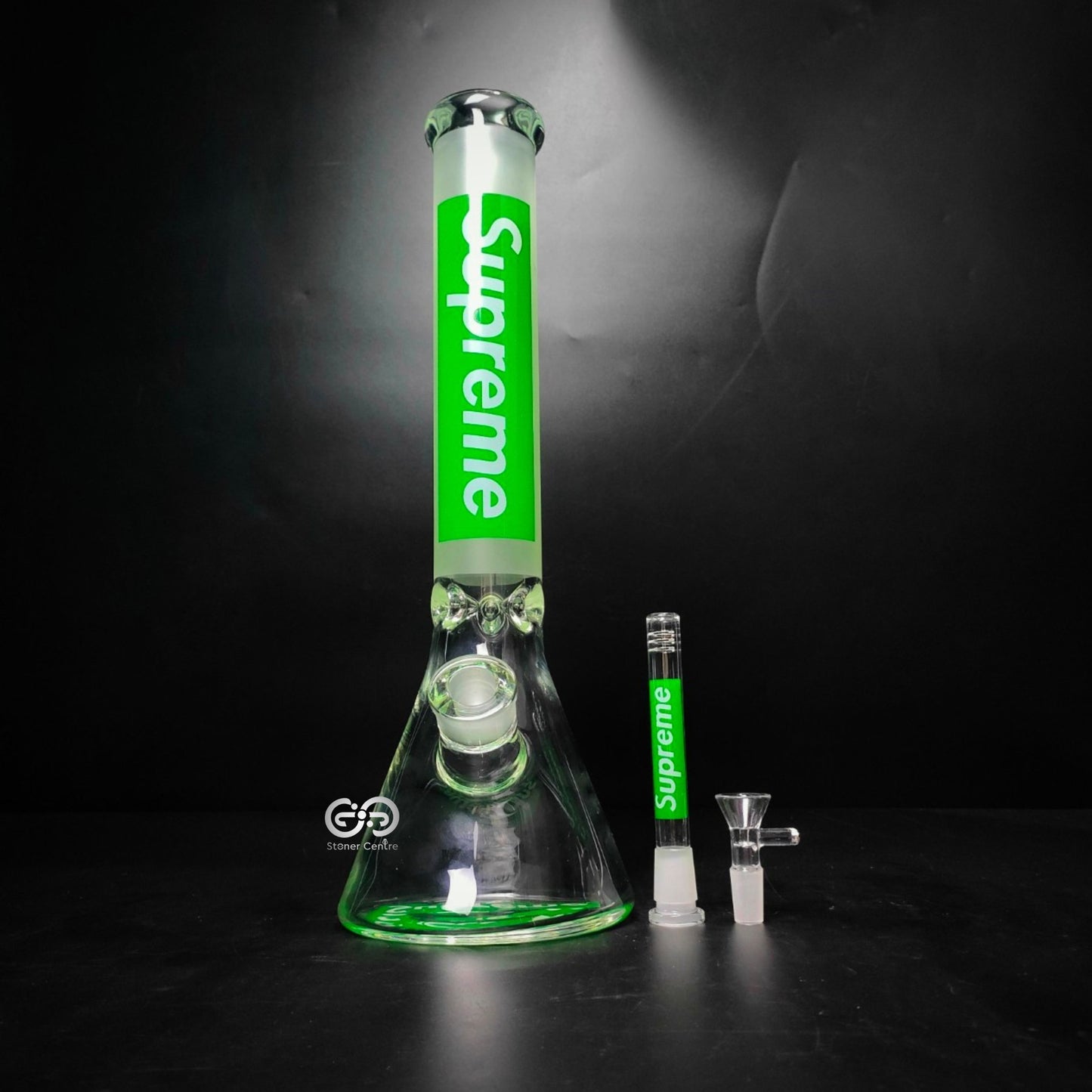 Glass Bong | SUPREME BEAKER BODY AND BASE SCREENED 16 INCH