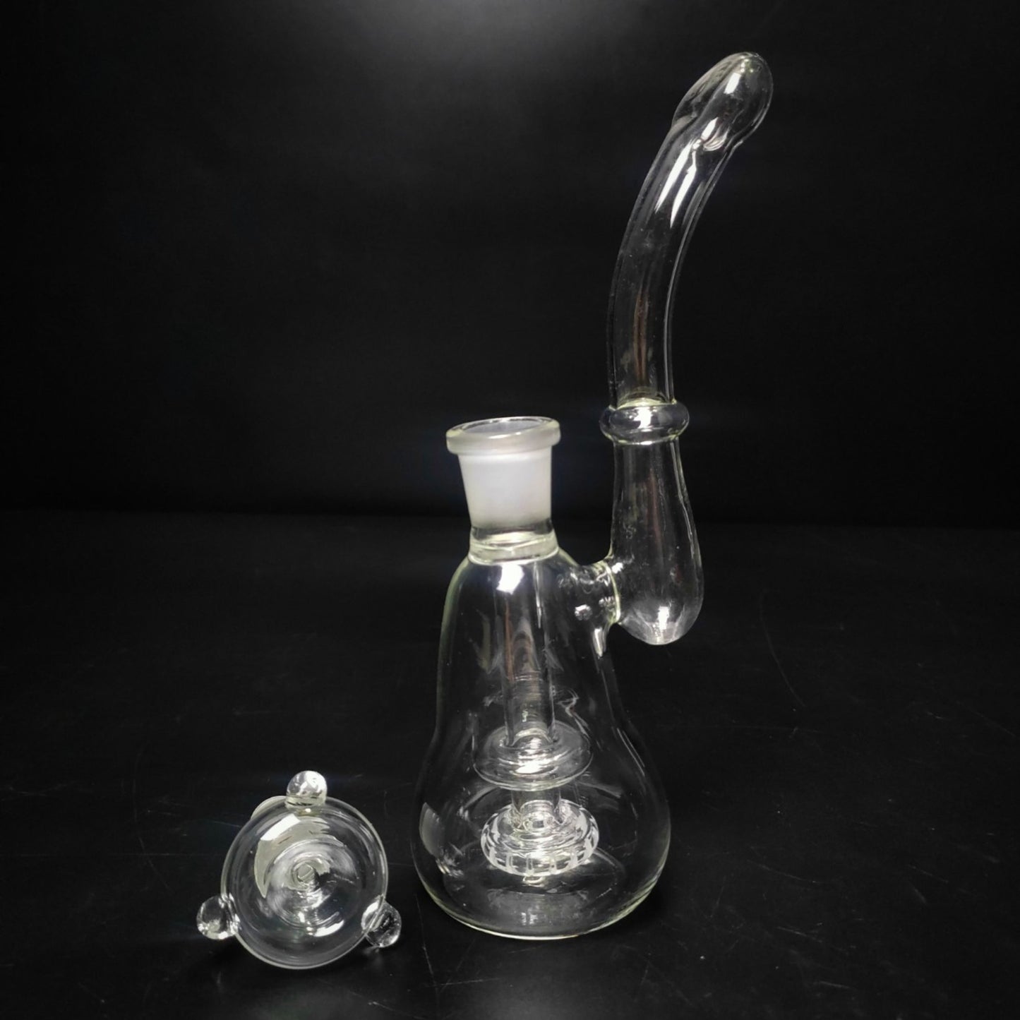 Glass Bong | OPEN END 18 MM GLASS BUBBLER 8.5 INCH