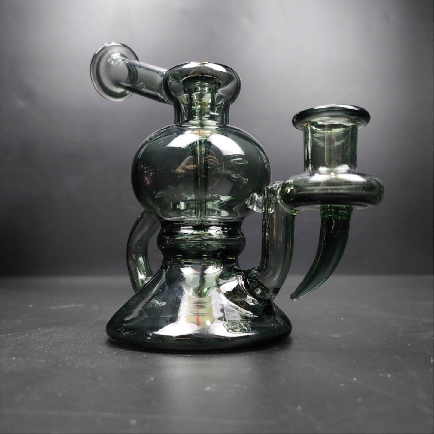 Glass Bong | 7 Pcs Recycler II Portable Oil Rig Set Full 