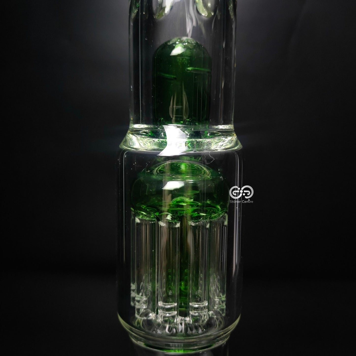 Glass Bong | GRACE GREEN STRAIGHT WITH 11 - ARM & DOME PERCOLATOR 20 INCH
