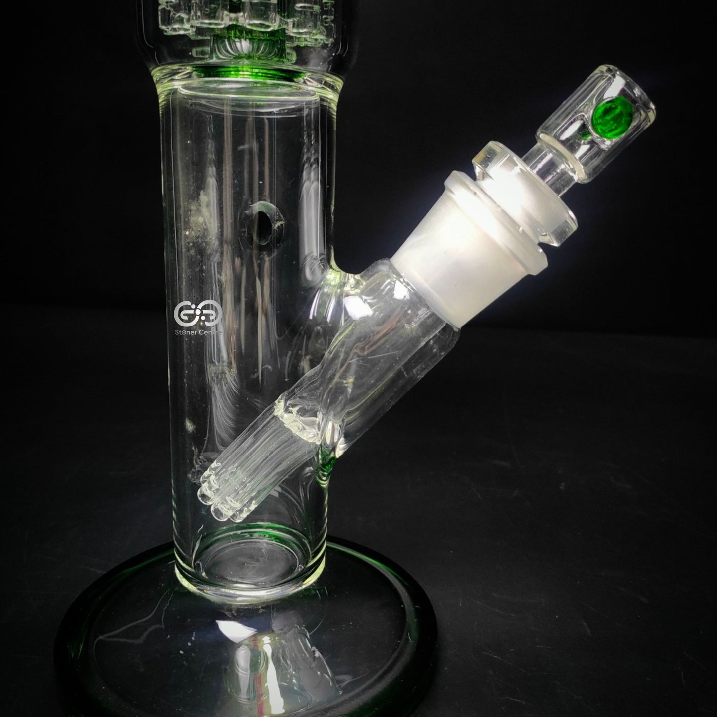 Glass Bong | GRACE GREEN STRAIGHT WITH 11 - ARM & DOME PERCOLATOR 20 INCH