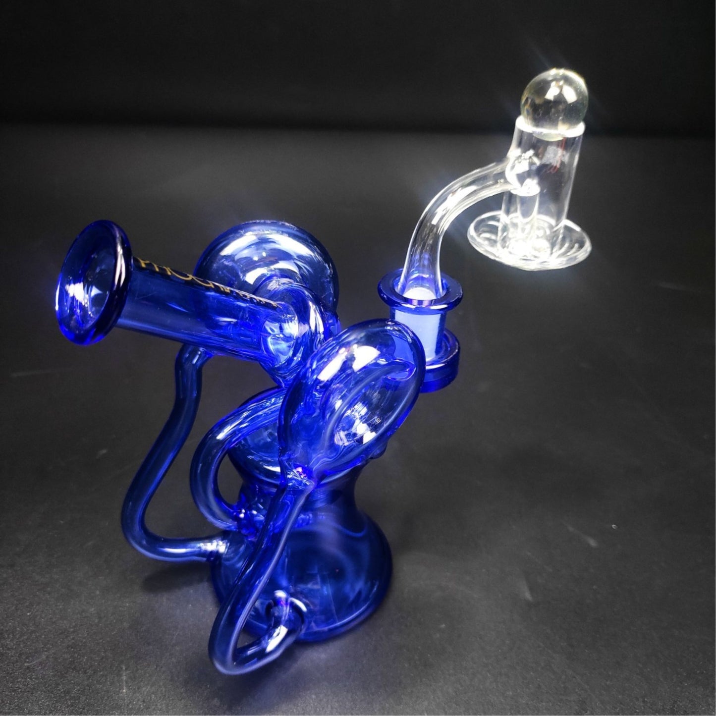 Glass Bong | 7 Pcs Recycler Portable Oil Rig Set Full