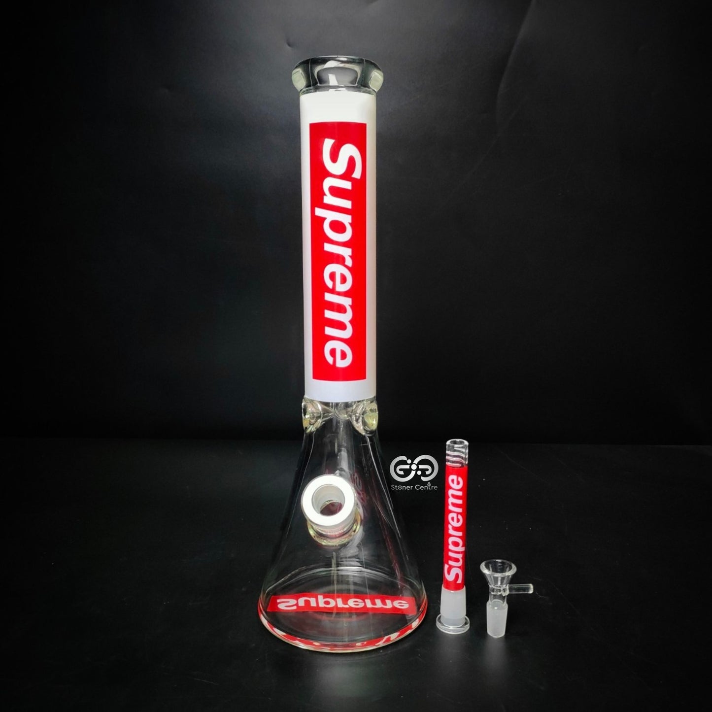 Glass Bong | SUPREME BEAKER BODY AND BASE SCREENED 16 INCH