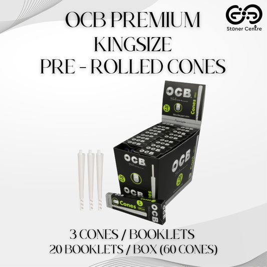 ROLLING PAPER | OCB PREMIUM KINGSIZE PRE - ROLLED CONES