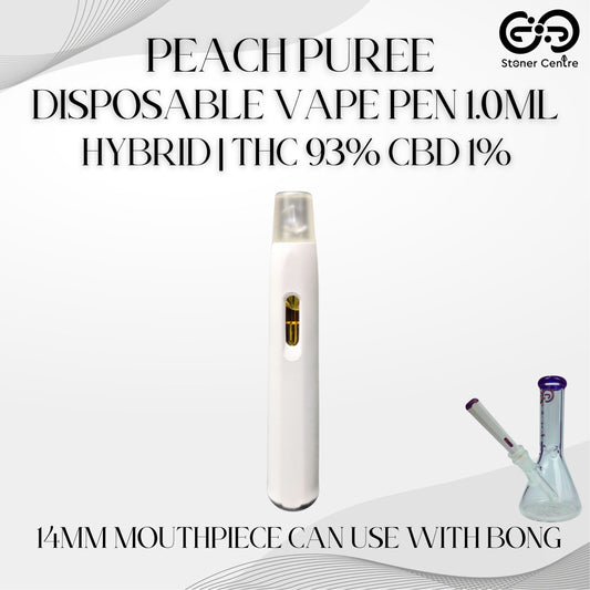 DISPOSABLE VAPE PEN 1.0ML | PEACH PUREE : HYBRID