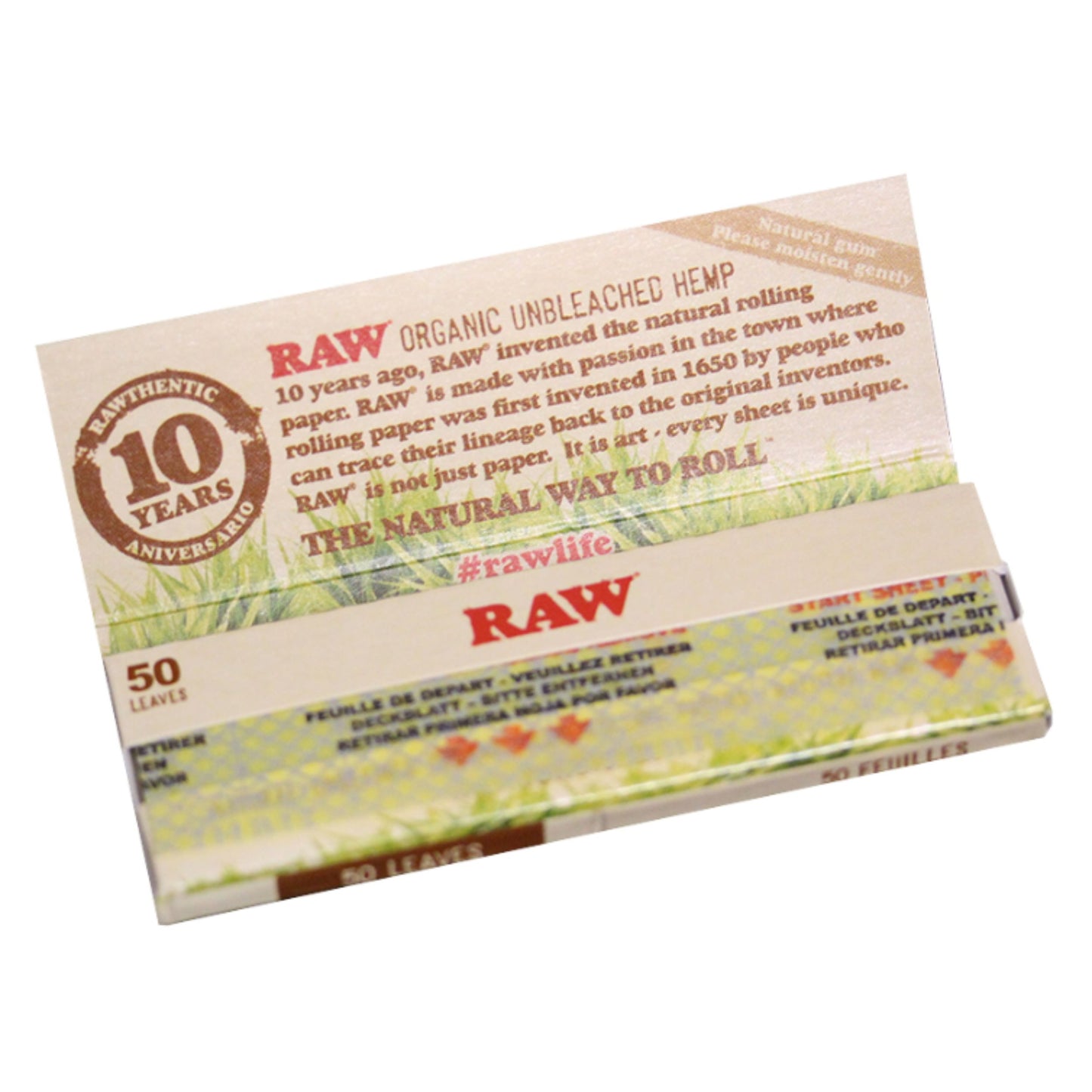 ROLLING PAPER | CHA RAW ORGANIC HEMP ROLLING PAPER 1 ¼"