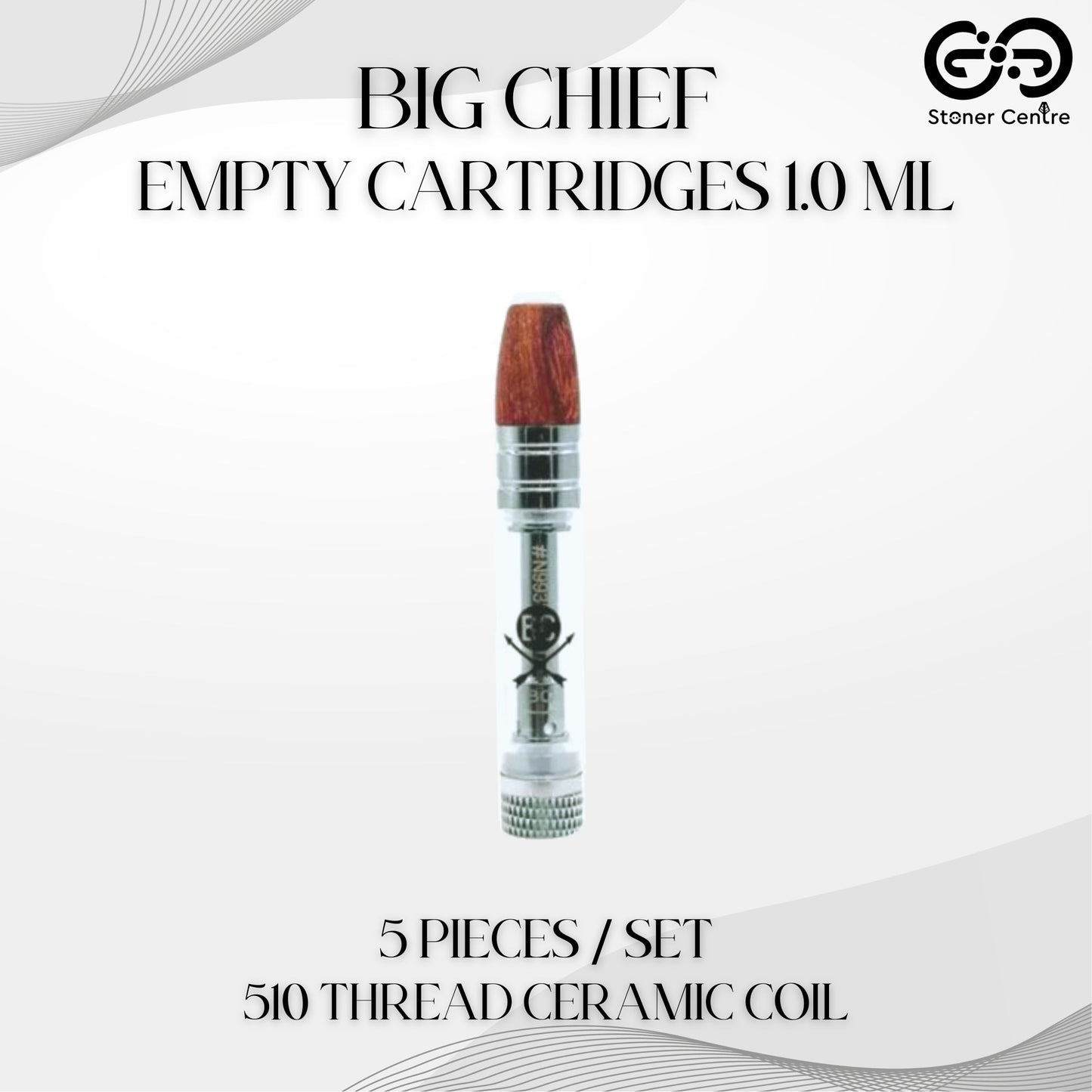 EMPTY CARTRIDGE | BIG CHIEF 1.0ML (5 PIECES / SET)