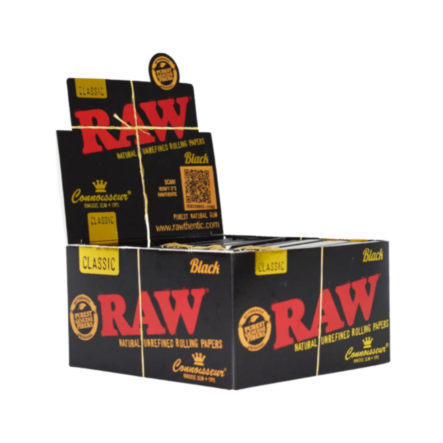 ROLLING PAPER | RAW CLASSIC BLACK CONNOISSEUR KINGSIZE WITH TIPS