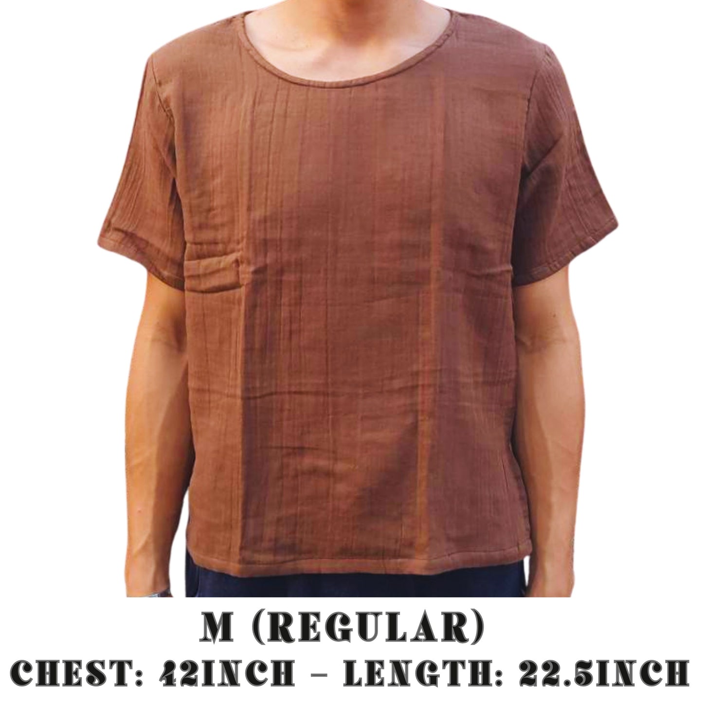 RAK MAE รักแม่ | COMFY COTTON CLASSIC SHIRT - EARTH BROWN