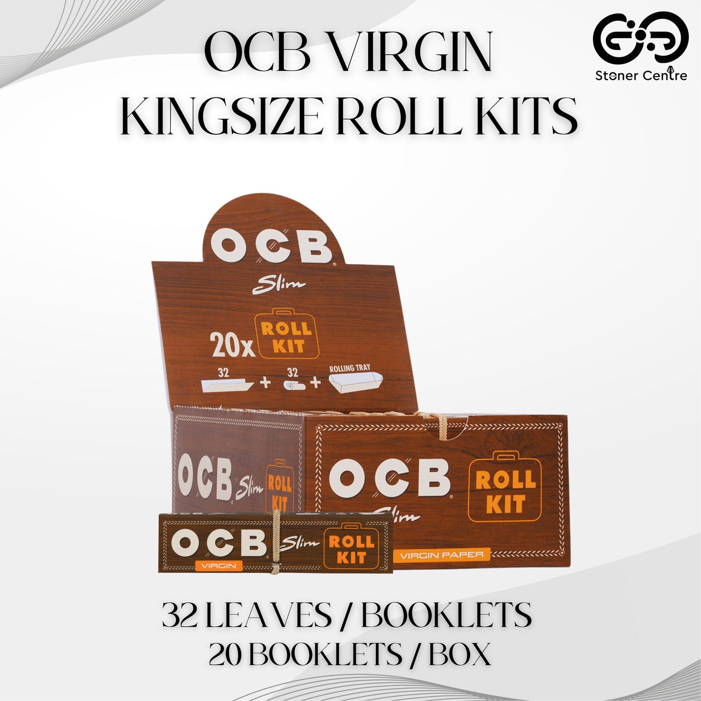 ROLLING PAPER | OCB VIRGIN KINGSIZE ROLL KITS