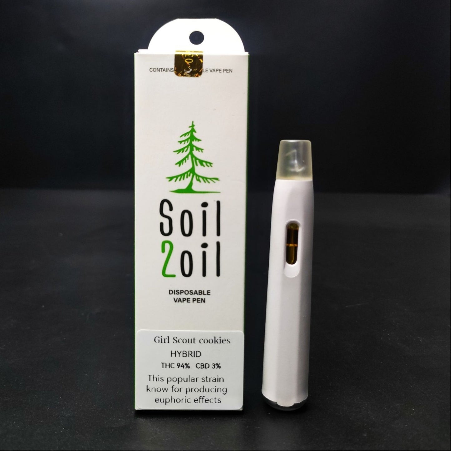 SOIL 2 OIL DISPOSABLE VAPE PEN 1ML. | GIRL SCOUT COOKIES