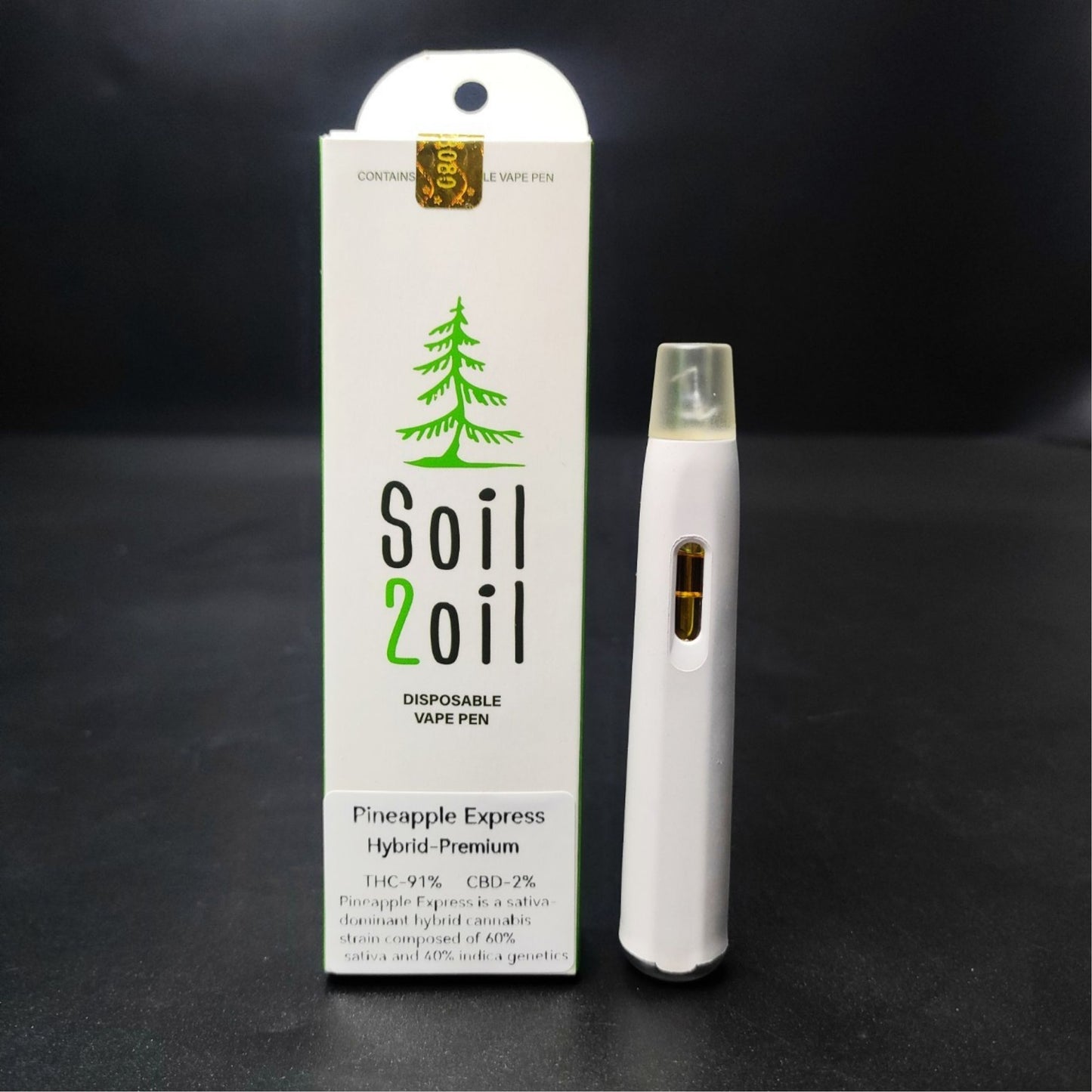 SOIL 2 OIL DISPOSABLE VAPE PEN 1ML. | PINEAPPLE EXPRESS