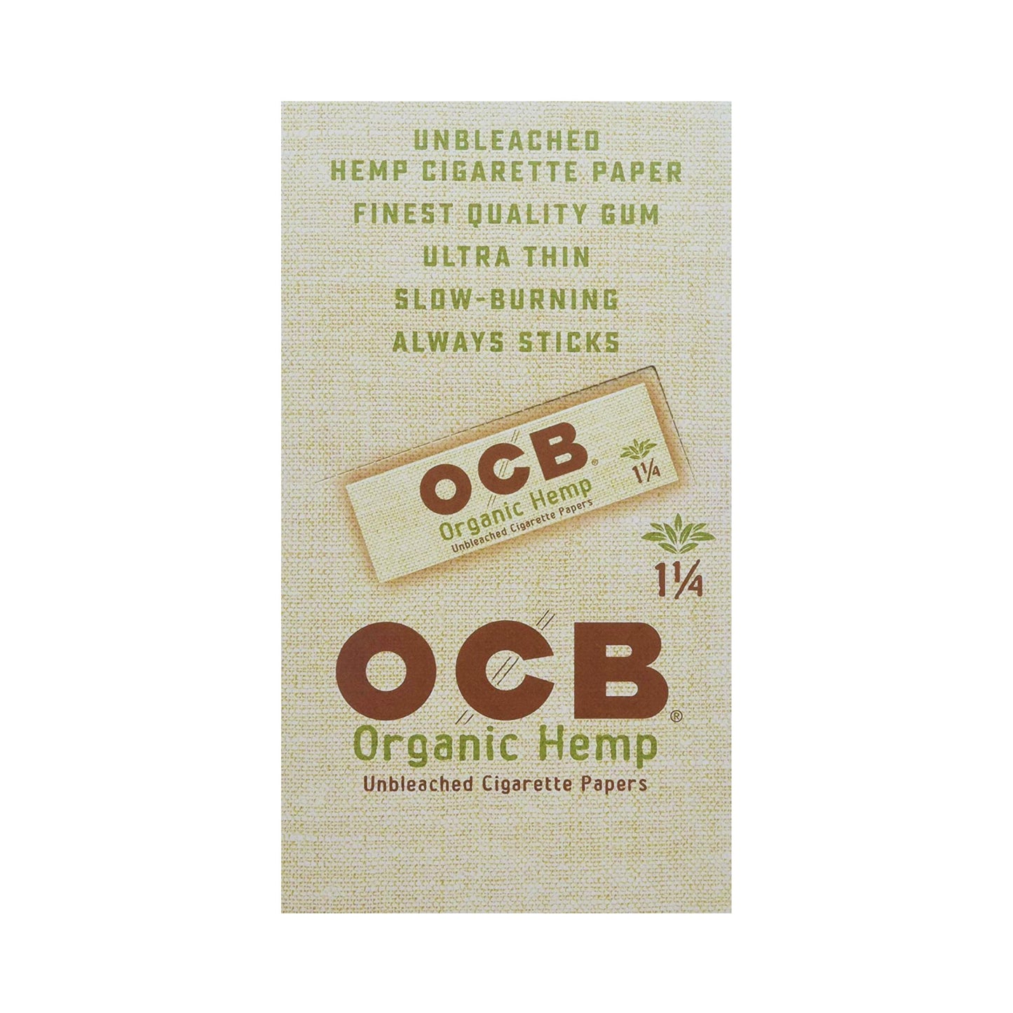 ROLLING PAPER | OCB ORGANIC HEMP 1 1/4 INCH ROLLING PAPER