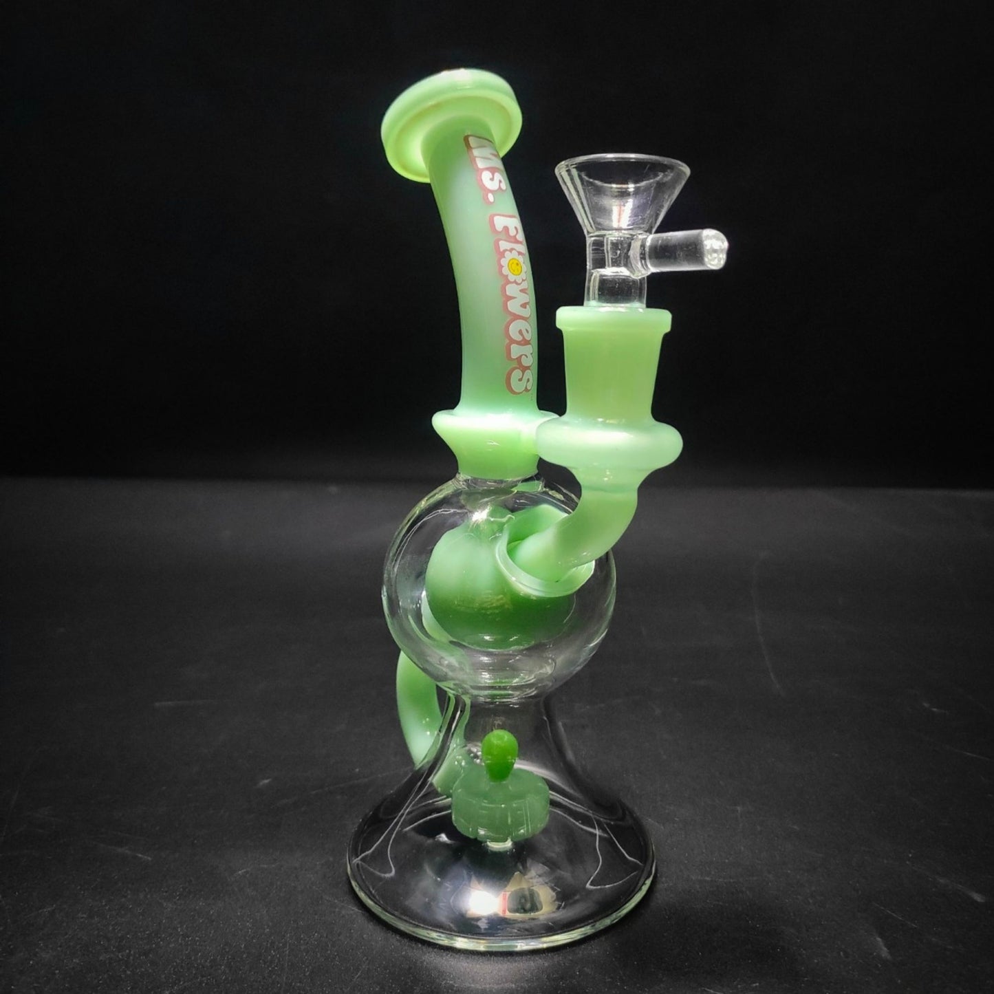 GLASS BONG | MS.FLOWERS GLOBE WATER PIPE 8 INCH