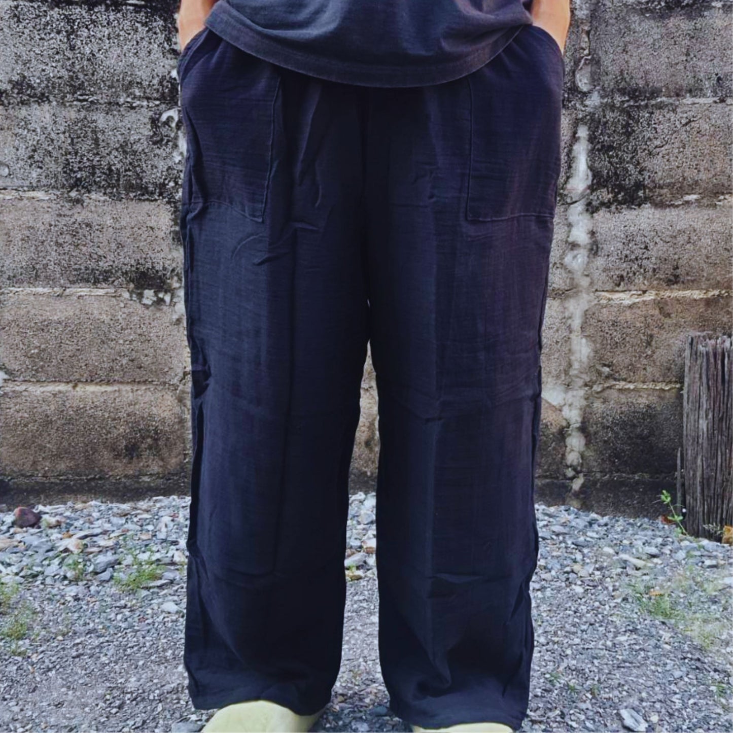 RAK MAE รักแม่ | COMFY COTTON CLASSIC PANTS - BLACK (REGULAR SIZE)
