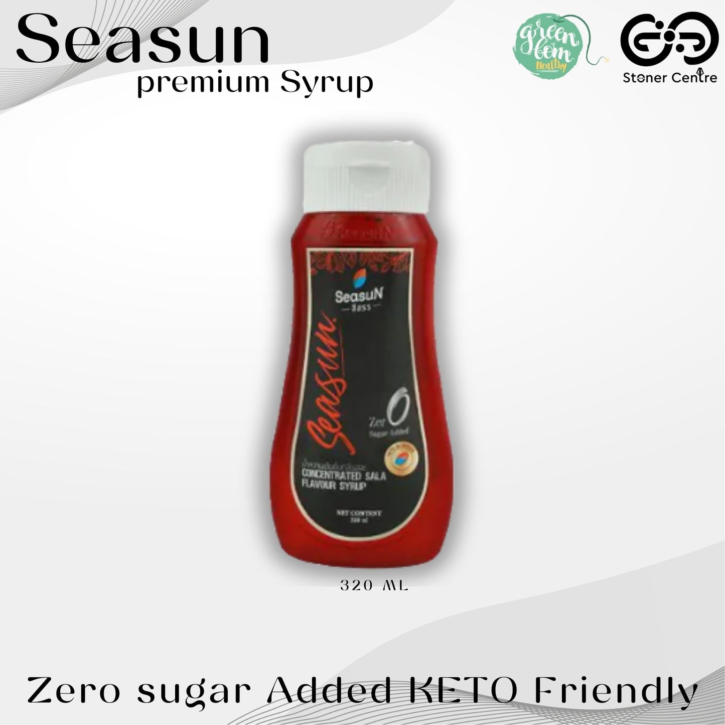 Seasun Premium Concentrated Syrup - Sala | "กลิ่นสละ" สีสรรไซรัป น้ำหวานเข้มข้นพรีเมี่ยม น้ำตาล 0% KETO