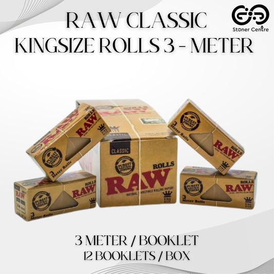 ROLLING PAPER | RAW CLASSIC ROLLS 3-METER LENGTH KINGSIZE