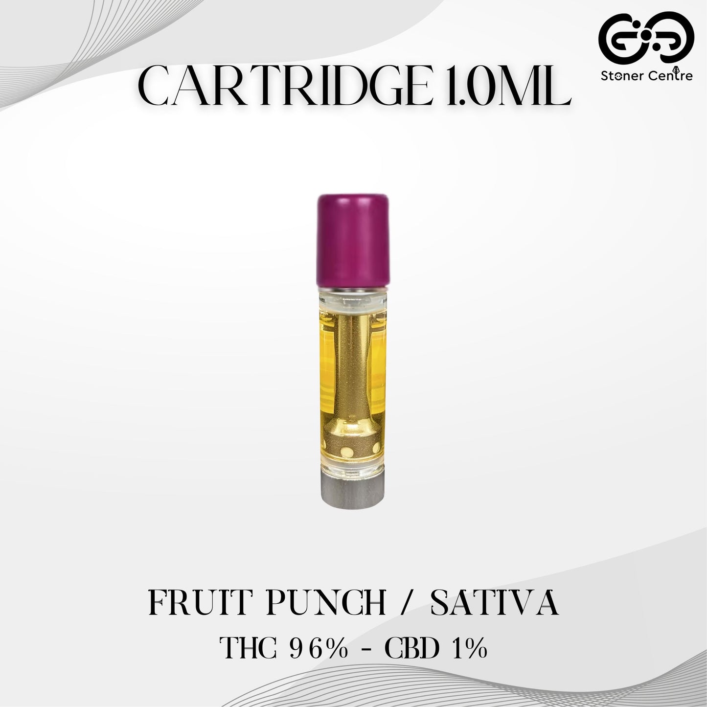 Cartridge 1.0ML | FRUIT PUNCH : SATIVA (เฉพาะหัวคาร์ทไม่รวมแบต)