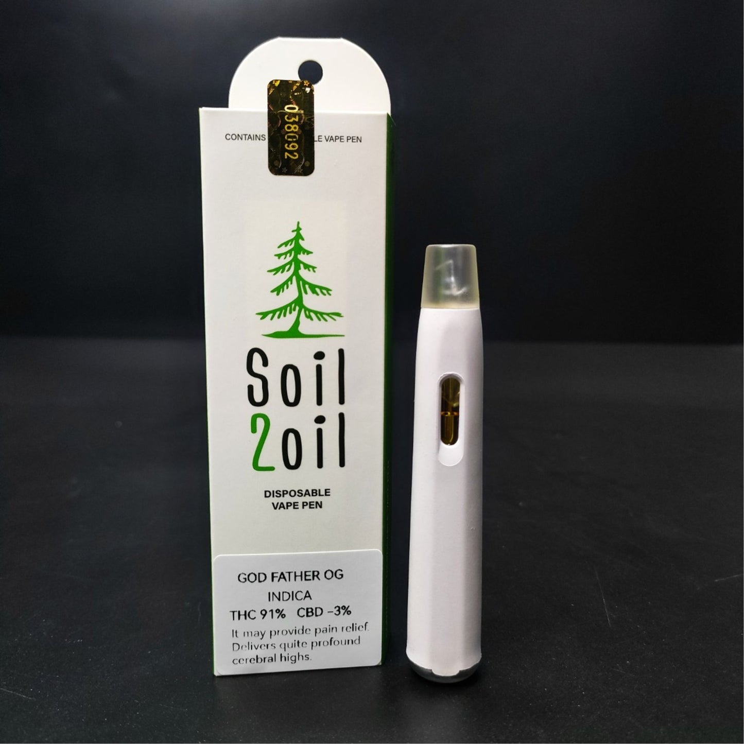 SOIL 2 OIL DISPOSABLE VAPE PEN 1ML. | GOD FATHER OD